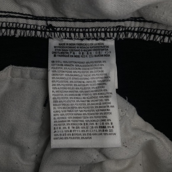 Vans Pants Mens Medium 33x30 Black Corduroy Loose Tapered Fit Skater Streetwear - Picture 9 of 9